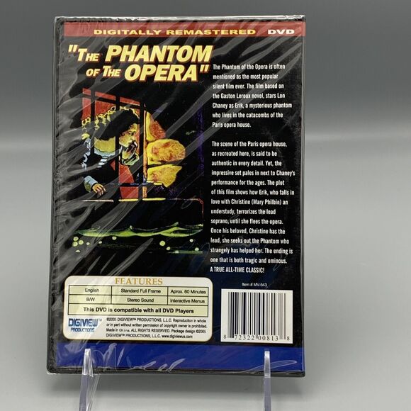 Carl Laemmle Presents the Phantom of the Opera New DVD Silent Film Classic Full - Picture 2 of 6